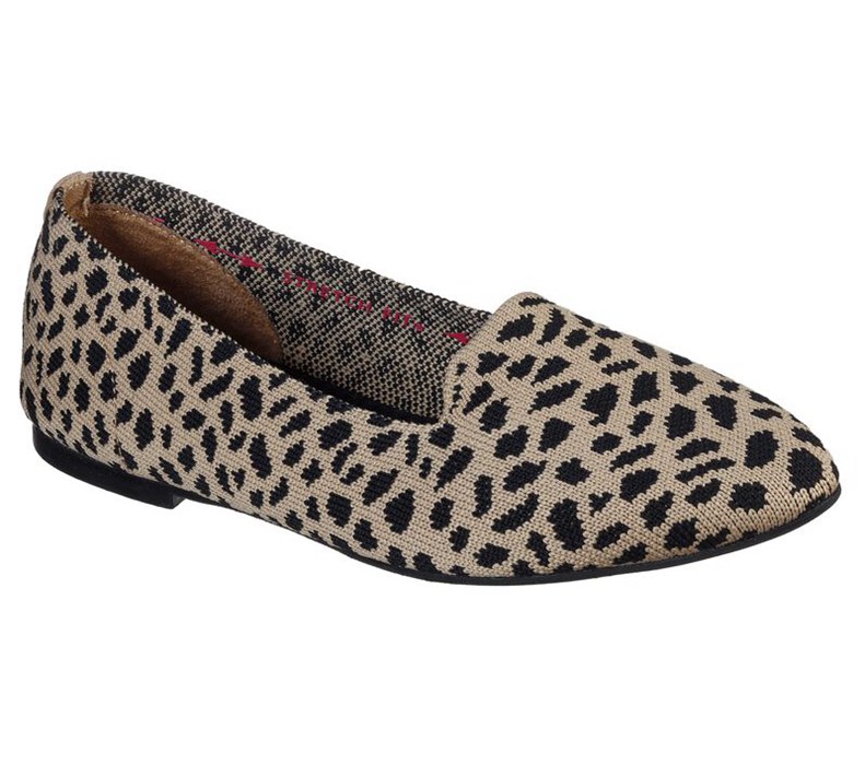 Skechers Cleo - Knitty Kitty - Womens Flats Shoes Brown/Black [AU-VJ1790]